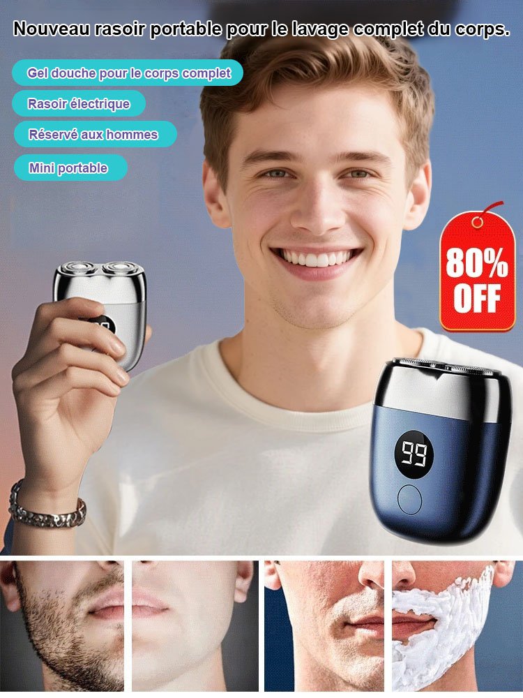 Rasoir portable lavable tout le corps