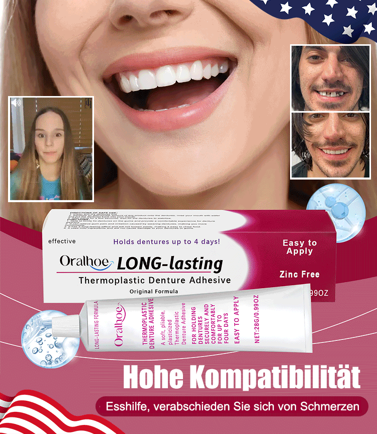 Klebstoff zur Befestigung von Prothesen