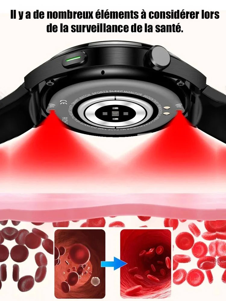 Montre intelligente à écran rond WATCH4PRO Space Research