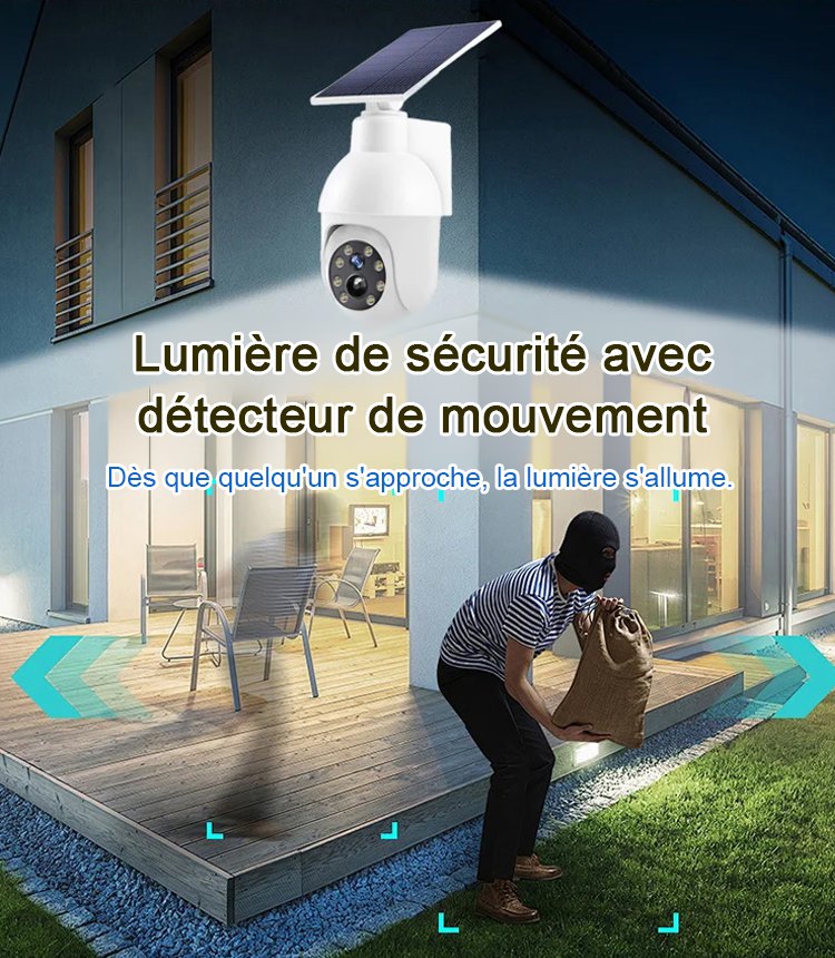 Caméra de surveillance simulée pour lampadaire