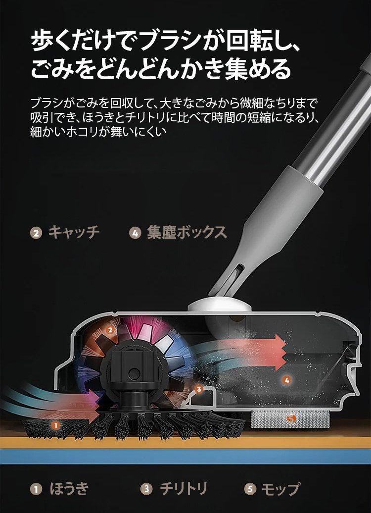 家庭の玄関掃除に最適な手押し式スイーパー