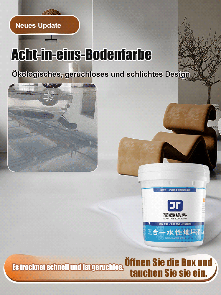 Ungiftige, umweltfreundliche 3-in-1-Bodenfarbe