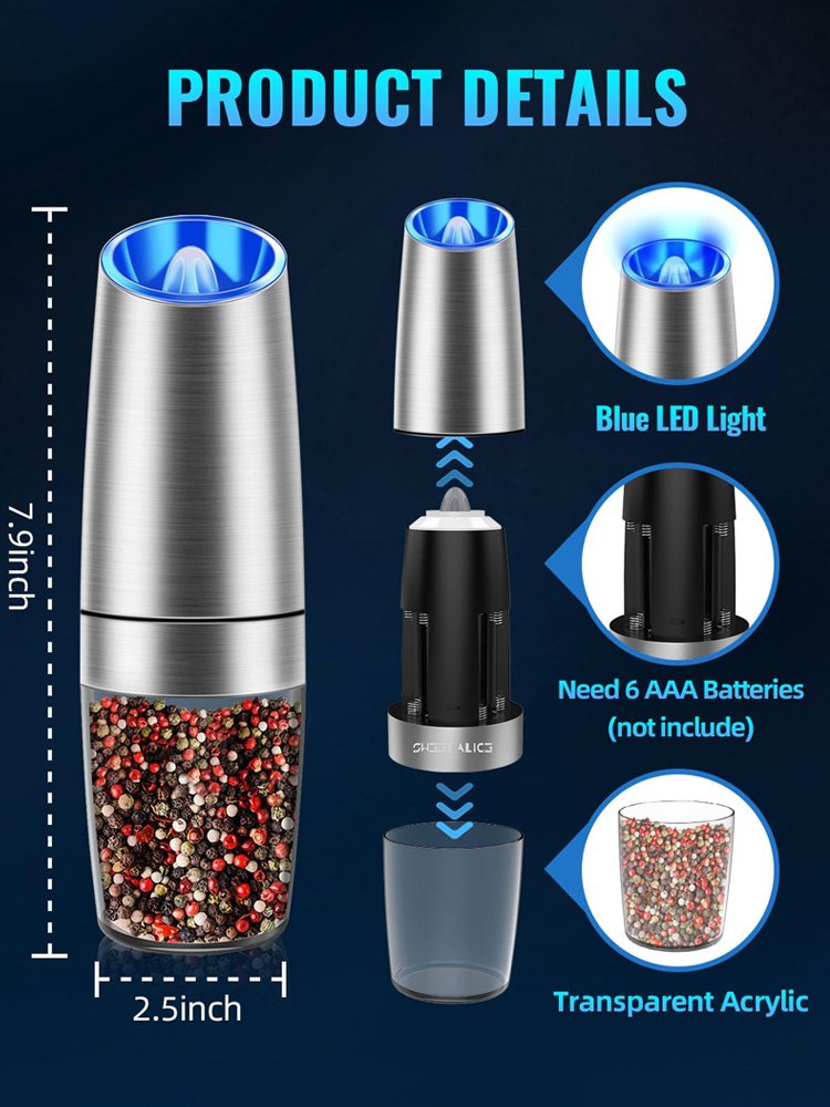 Gravity Sensing Automatic Grinding Bottle