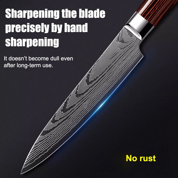 Damascus Chef's Santoku Knife