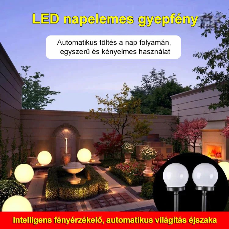 LED kültéri napelemes fény