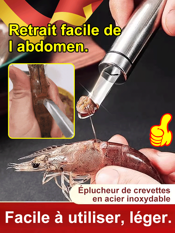 Pelle à dos en acier inoxydable