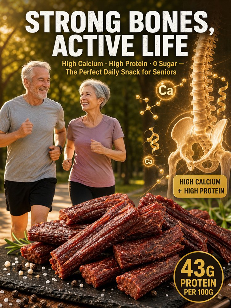 Zero-additive high-protein pure beef jerky