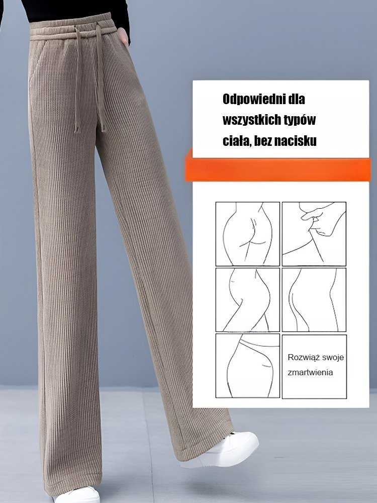 Spodnie z prostymi nogawkami