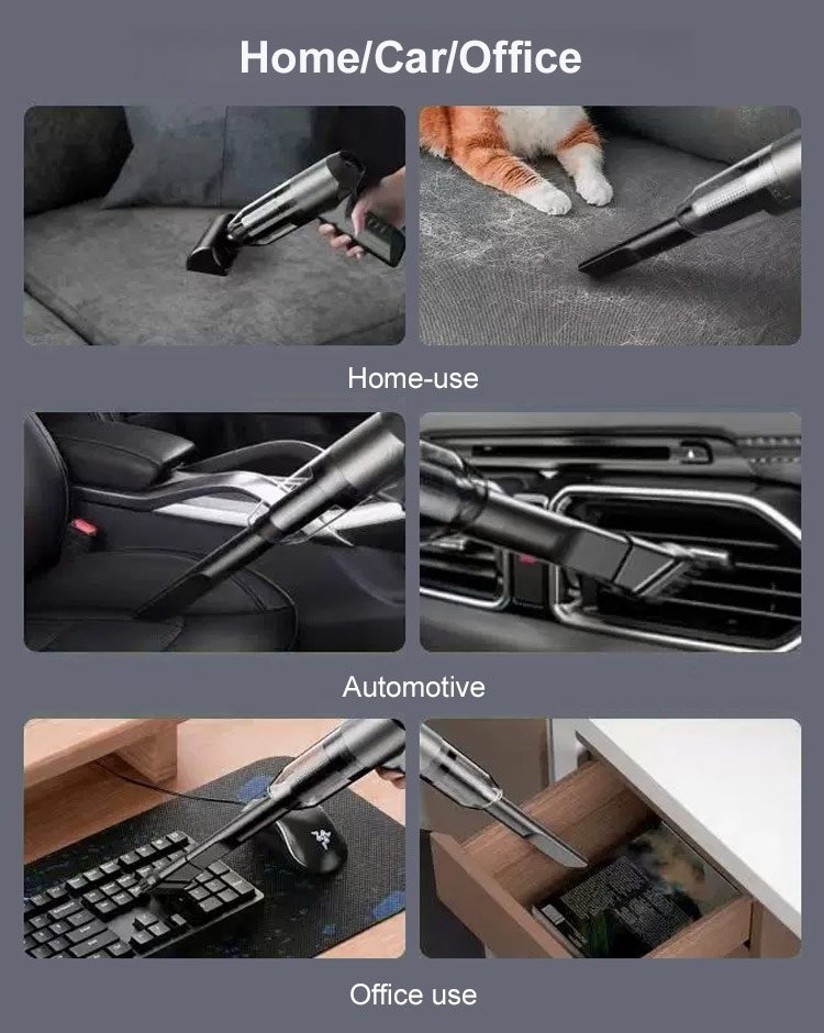 Three-in-one Car and Home Vacuum Cleaner