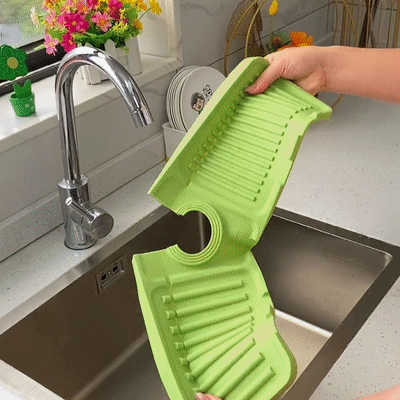 Faucet sink mat