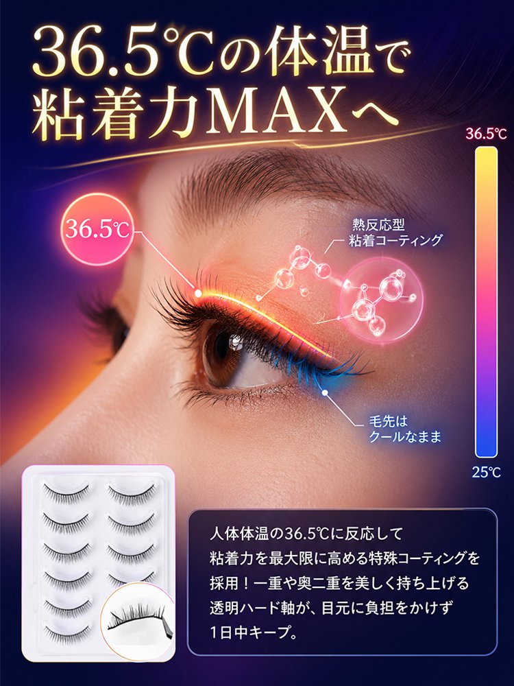 【2026年大人気！】3D立体ボリュームつけまつげ