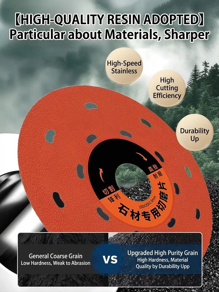 Industrial grade ceramic tile polishing and beveling cutting disc