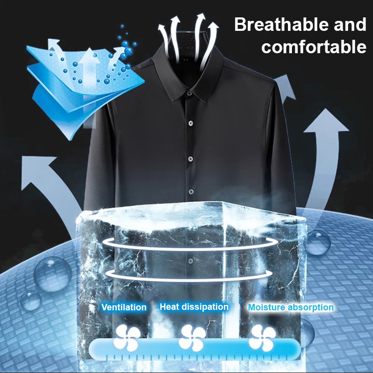 Breathable and comfortable skin-friendly men's shirt