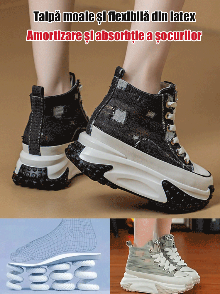 Pantofi de înălțime ușoare pentru femei, cu vârf înalt