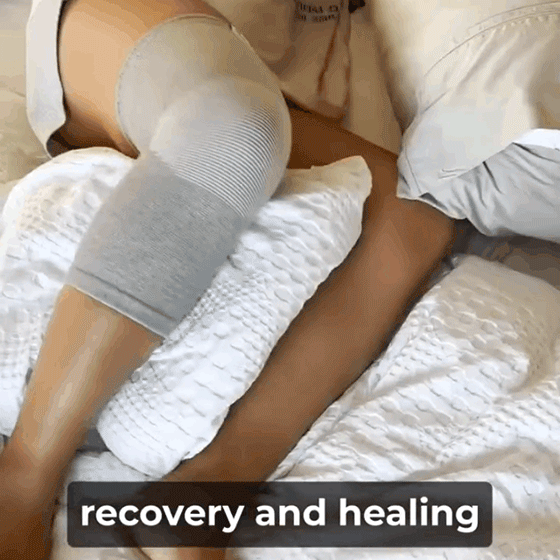 Bamboo charcoal warm thin knit knee pads