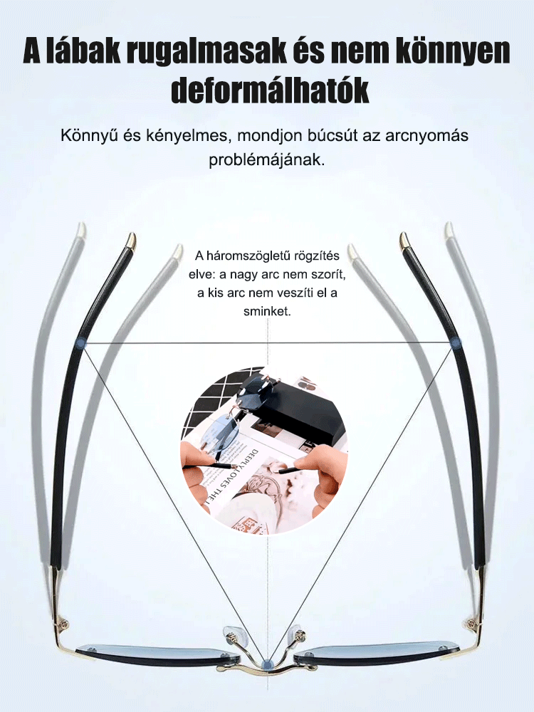 Intelligens zoomolós olvasószemüveg