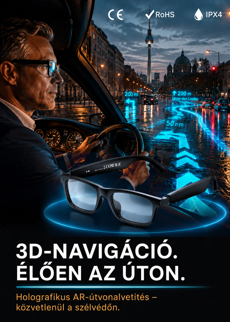  Intelligens Zoom Színváltó Valós idejű AI Fordító Szemüveg