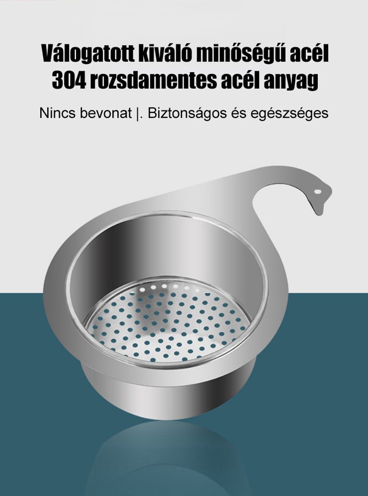 304-es rozsdamentes acél szűrőkosár