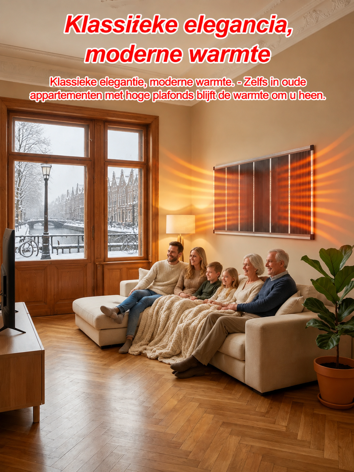 Mounted infrared heater installation