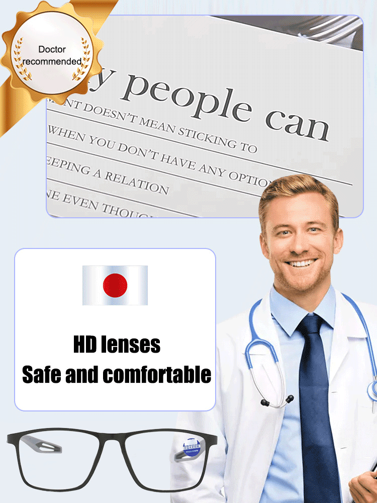 Blue light blocking multifocal photochromic glasses