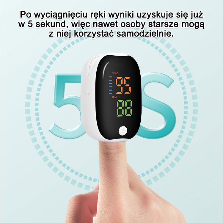 Domowy monitor z klipsem na palec