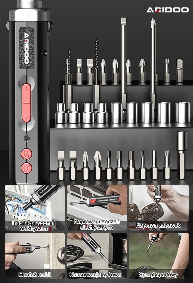 Niemiecki wielofunkcyjny i mocny wkrętak elektryczny