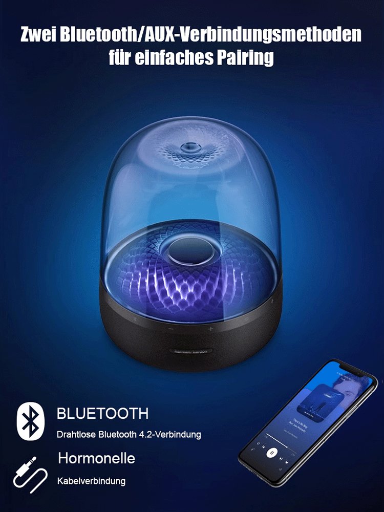 Schwarz-goldener schillernder Kristalllautsprecher