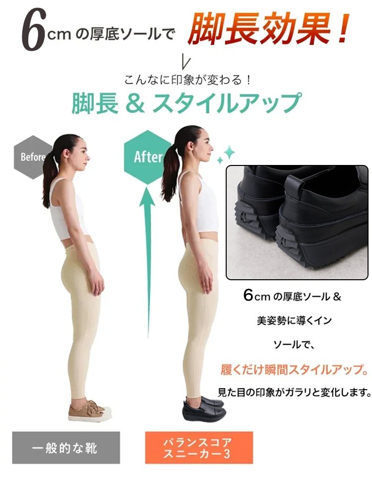 【足の痛みを持つ方向けにデザインされ、筋肉をリラックスし、3時間歩いても疲れません！】本革厚底スニーカー