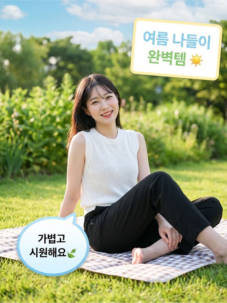트렌디한 포켓 지퍼 캐주얼 팬츠