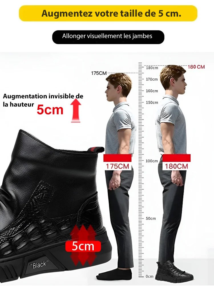 Bottes Martin hautes de style britannique