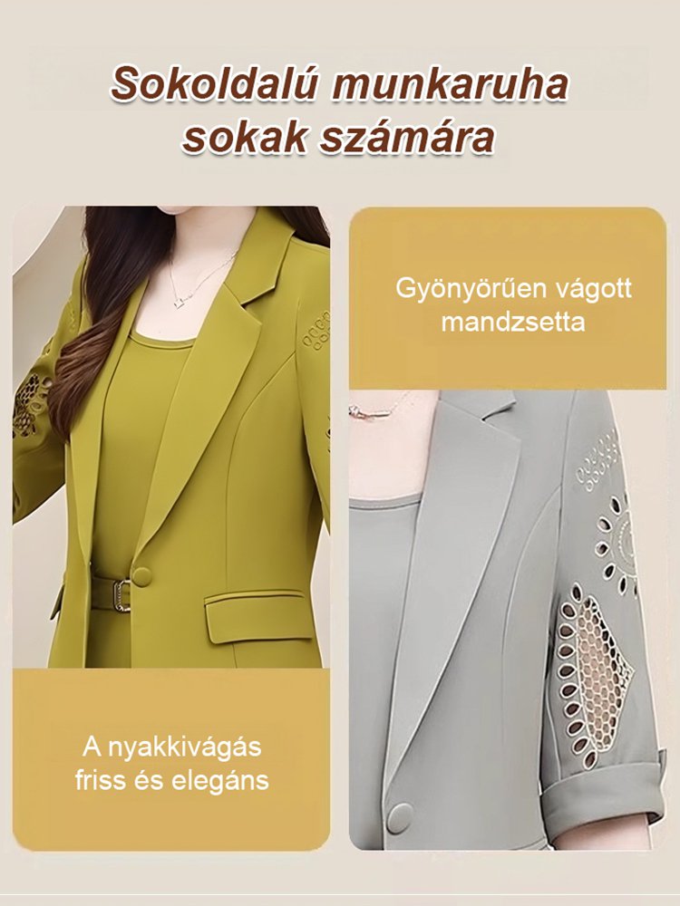 Sima és egyszerű Háromrészes öltöny