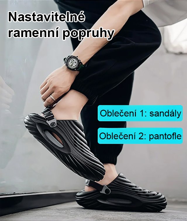 【Zvýšení o 5 cm, podpěra klenby】Pánské dvouúčelové děrované boty-FBA