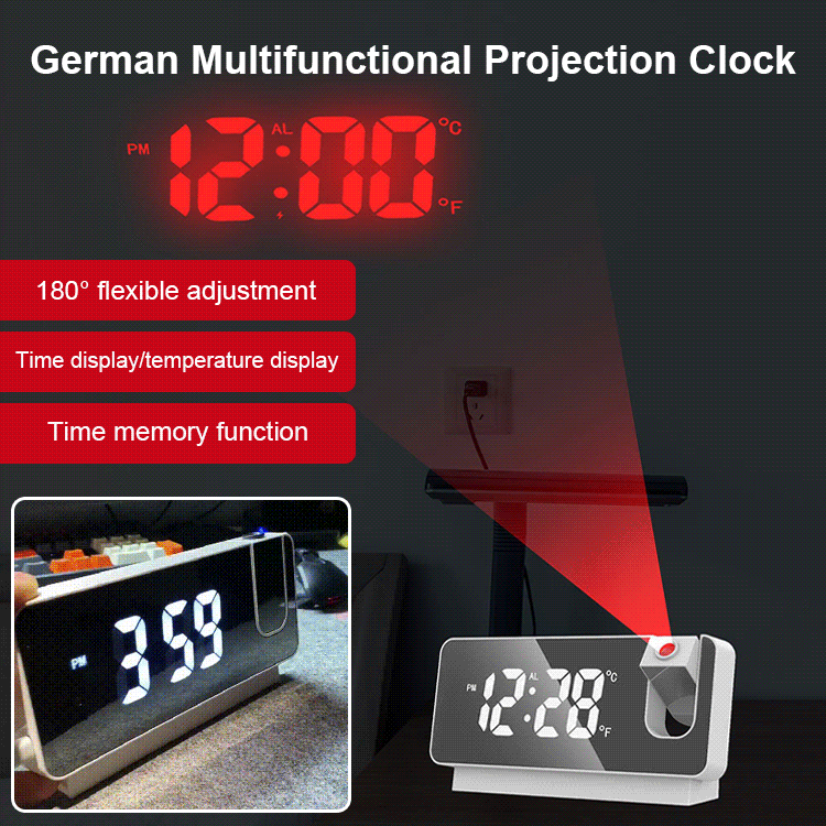 Német multifunkcionális vetítőóra