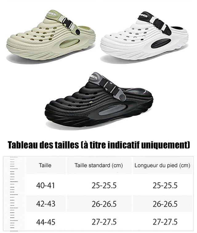 【Augmentez de 5 cm, soutenez la voûte plantaire】Chaussures à trous pour hommes à double usage-FBA