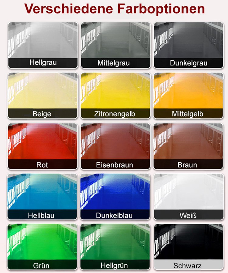 Wasserbasierte Epoxidharzbodenbeschichtung mehrfarbig