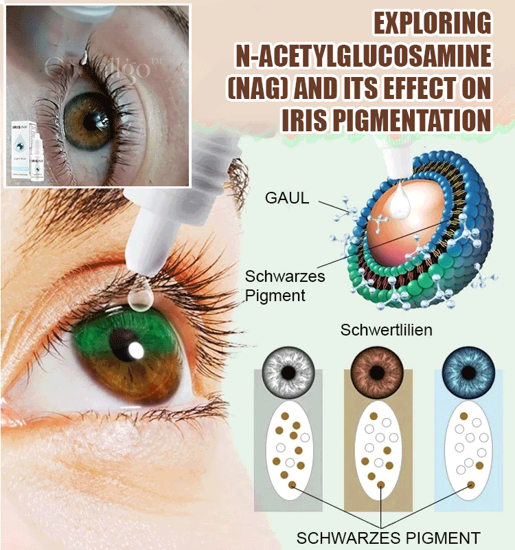 Colored eye care solution