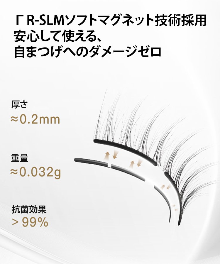 マグネットつけまつげ一体型セット