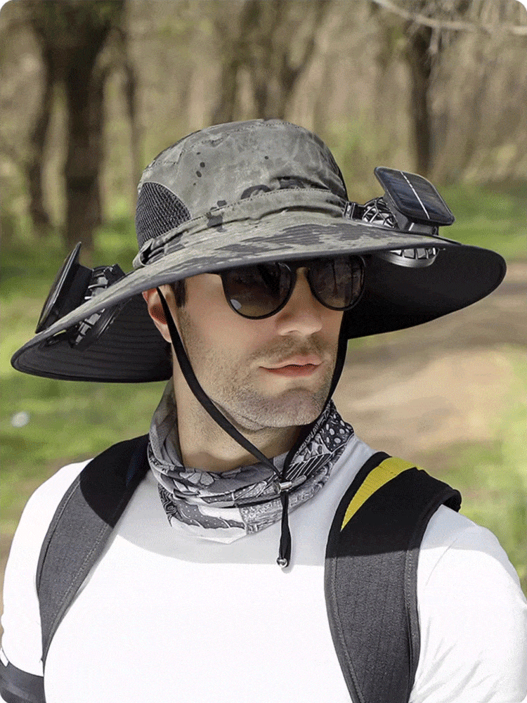 충전식 팬 차양모