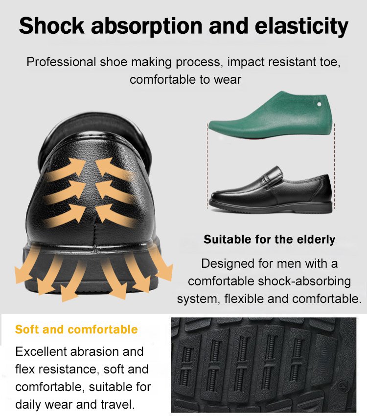 Ανδρικά παπούτσια slip-on δερμάτινα