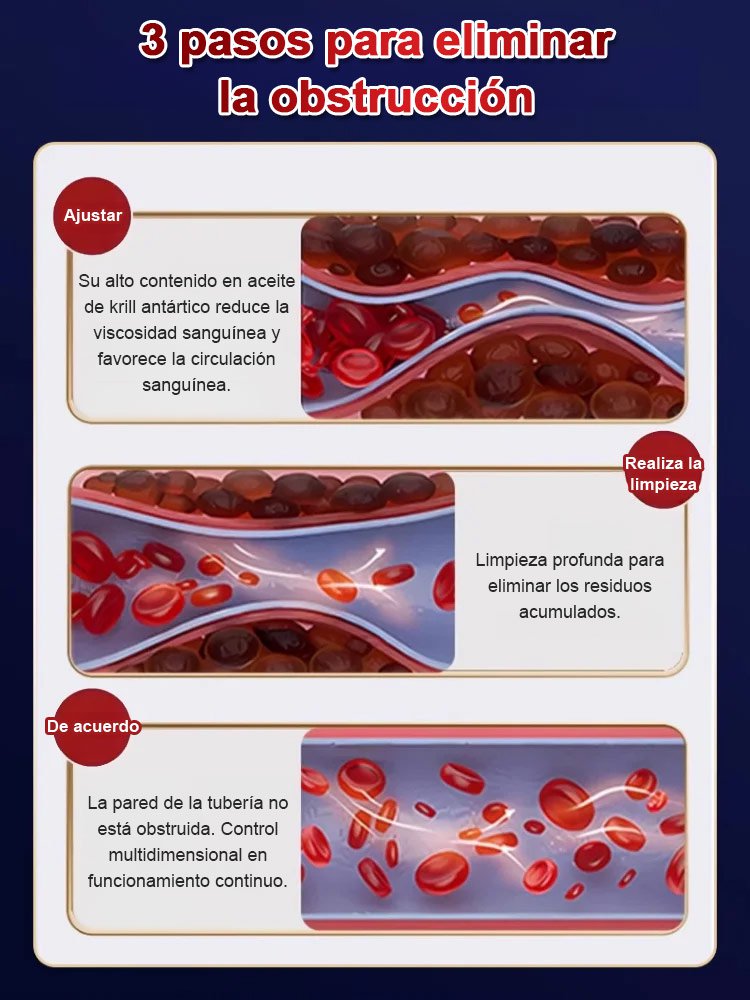 Gelatina de aceite de kril antártico al 99,99% para desobstrucción