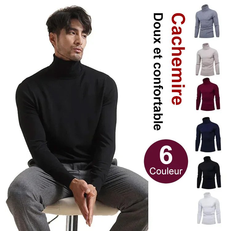 Tricot décontracté à rayures verticales pour hommes