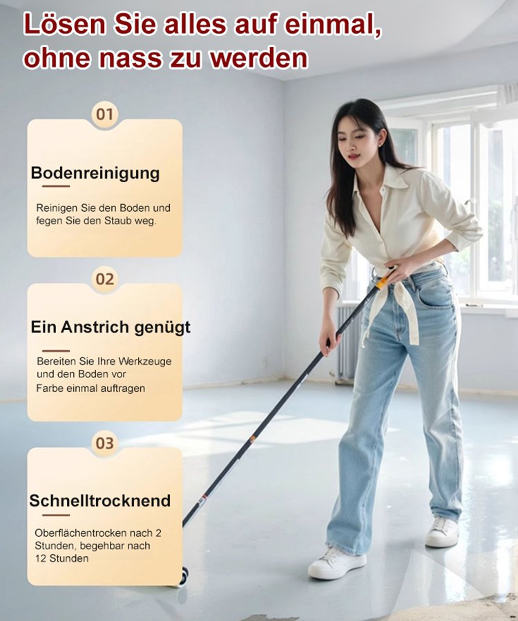 Wasserbasierte Epoxidharzbodenbeschichtung mehrfarbig