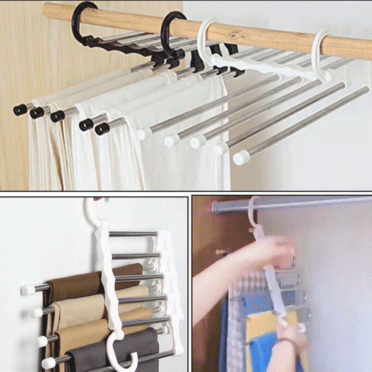 Multifunktionaler 5-in-1-Hosenbügel