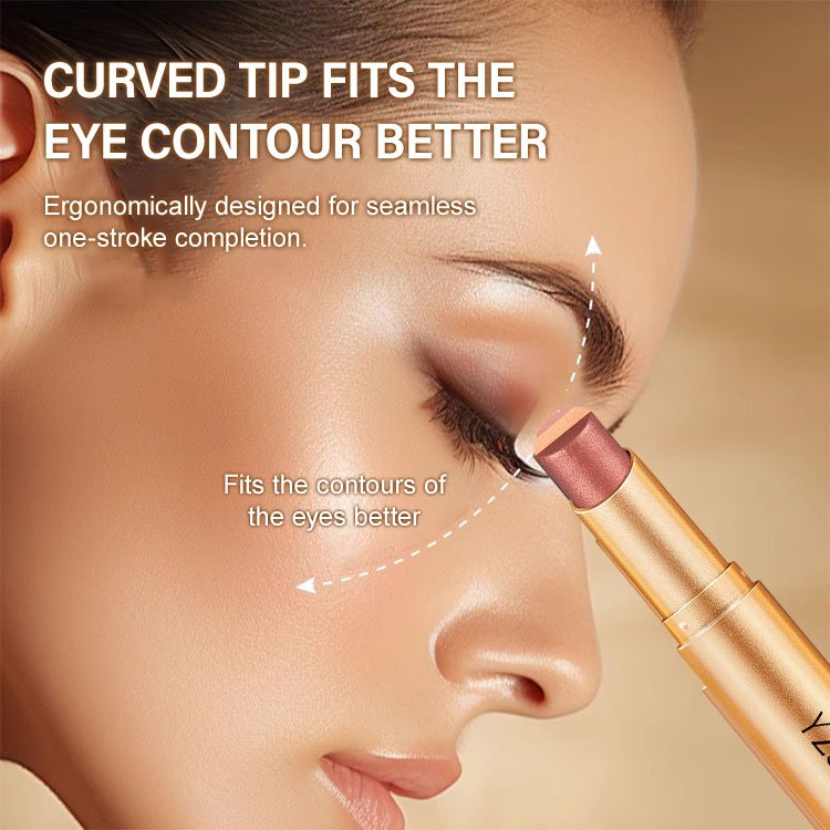 【A Touch of Three Colors】Golden Diamond Three-Color Eyeshadow Stick