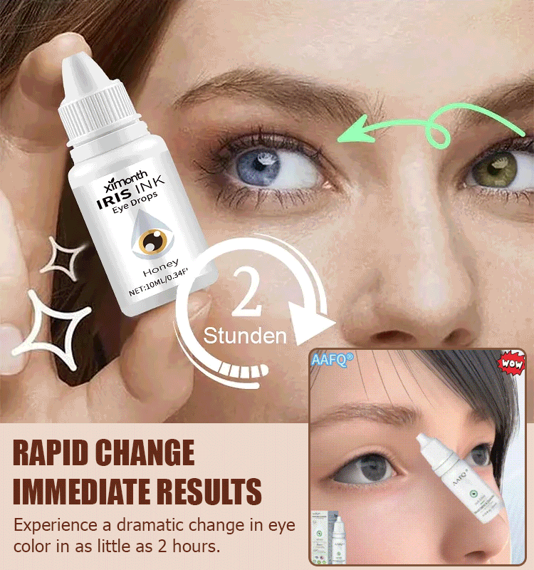 Colored eye care solution
