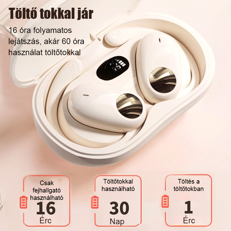 180°-os forgatható nyitott OWS Bluetooth fülhallgató