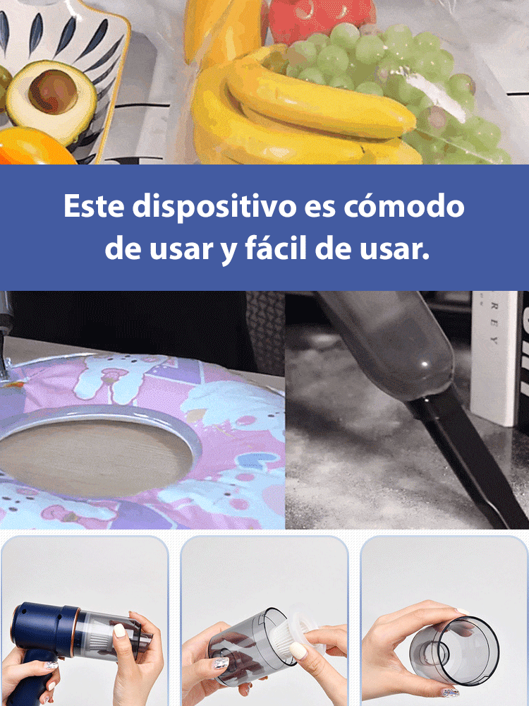 Aspiradora potente para vehículos seca y húmeda