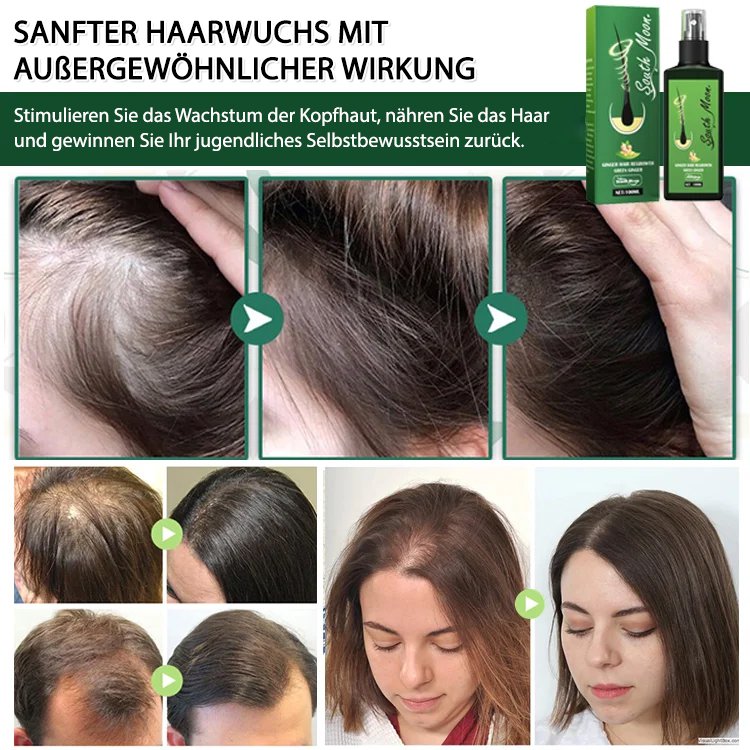 Haarwachstumsspray mit Ingwer