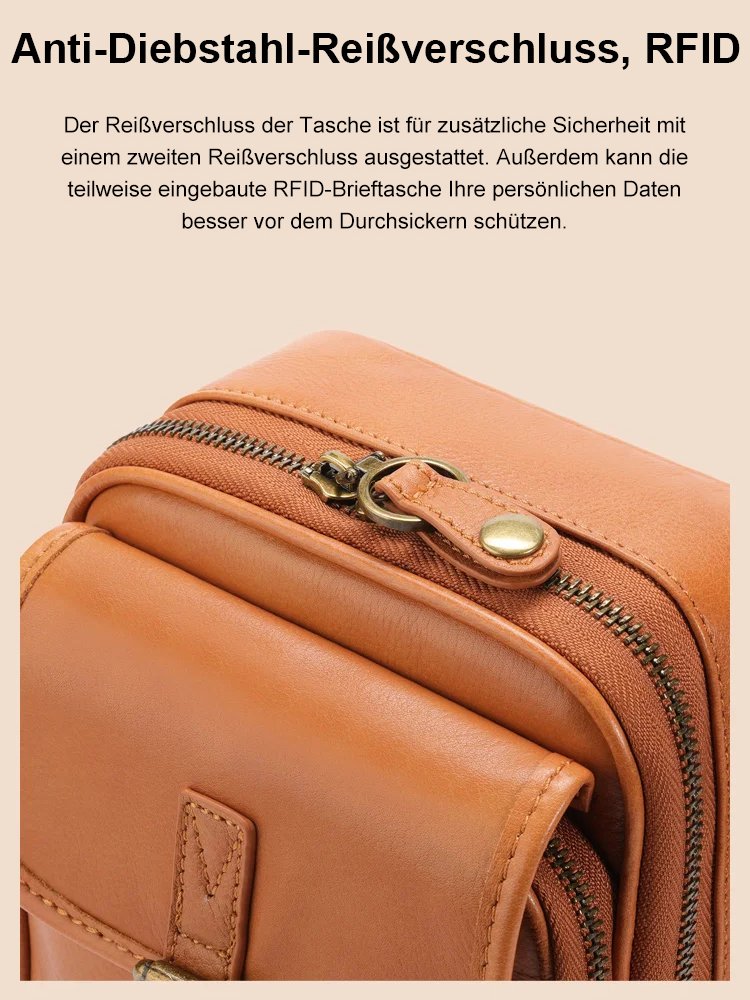 【2.0L15-Steckplätze】RFID-Diebstahlsicherung kleine Umhängetasche