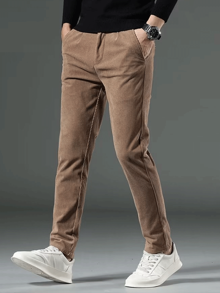Cord Freizeithose mit geradem Bein für Männer